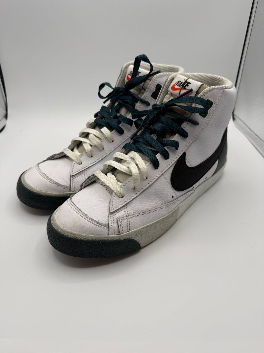 Nike Blazer Mid '77 Premium Remix Split Sneakers Mens Size 8.5 Shoes White Green